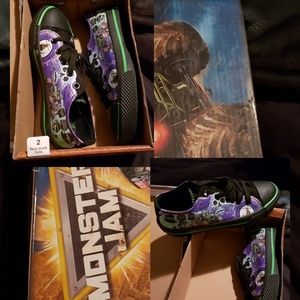 Monster Jam Shoes Boys size 2 Brand New